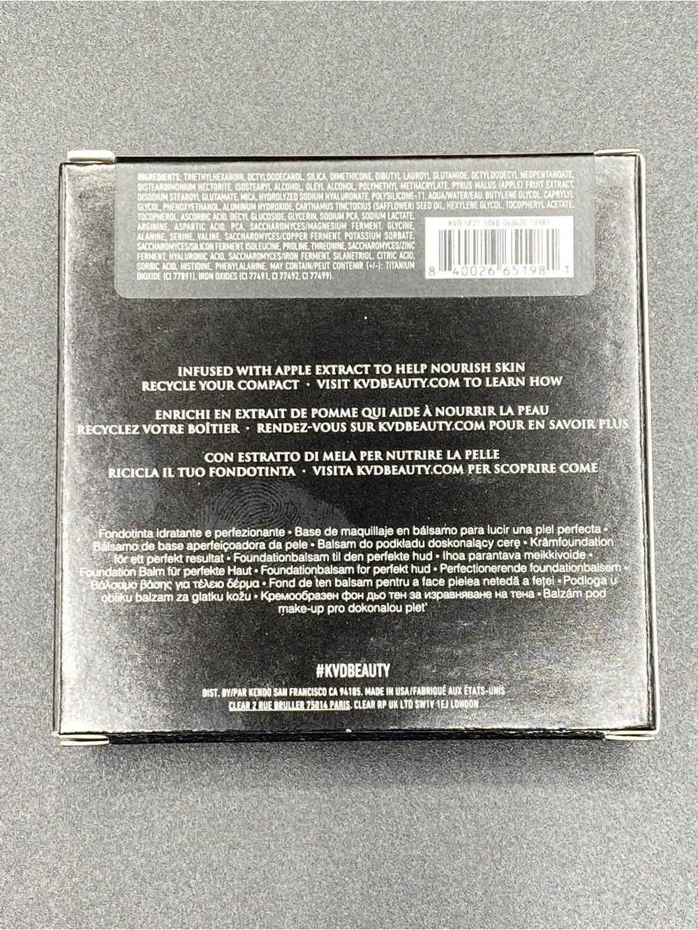 KVD Beauty Good Apple Skin Perfecting Foundation Balm Light 021